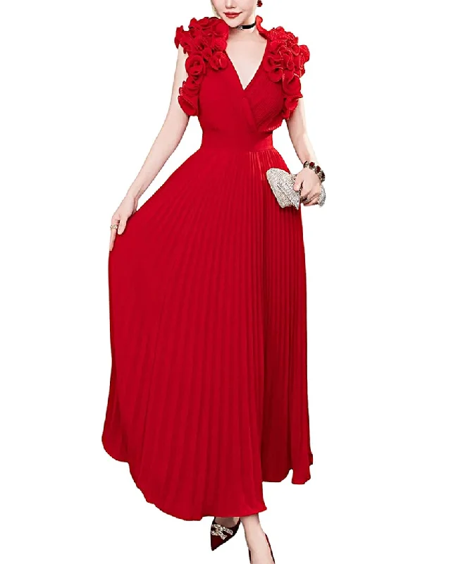 BURRYCO Maxi Dress Fashionable Chiffon Maxi Dress