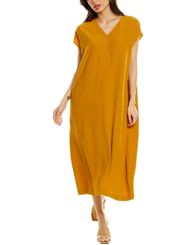 EILEEN FISHER V-Neck Maxi Dress