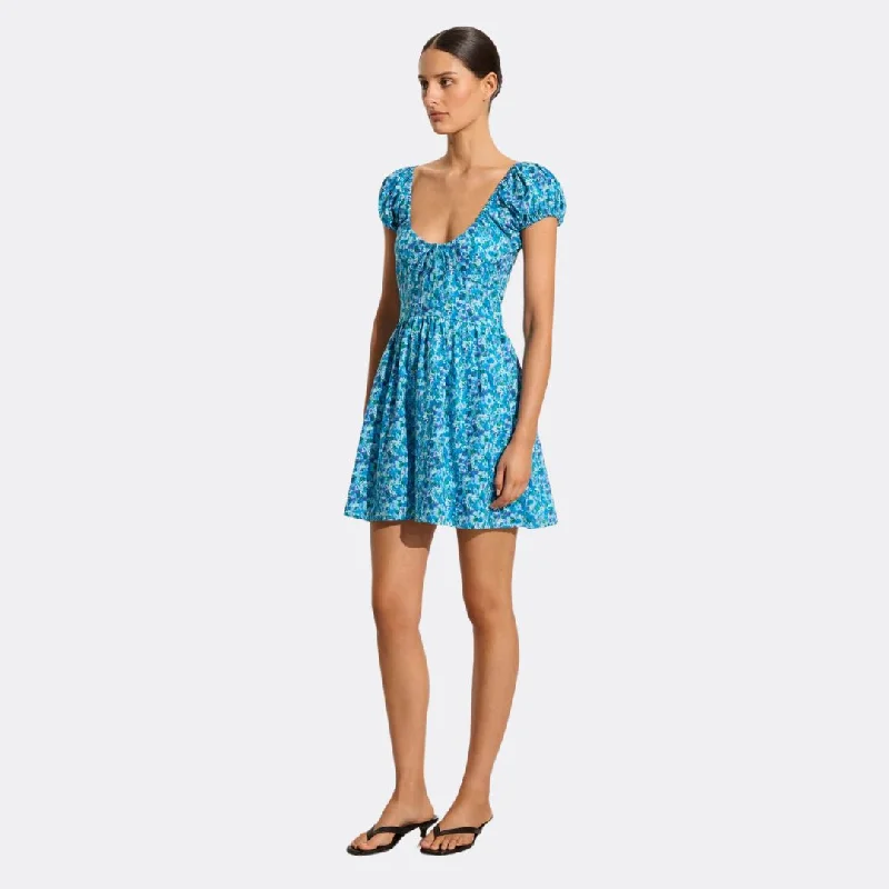 Limone Mini Dress (Stelinna Floral) Cozy Cowl Neck Mini Dress