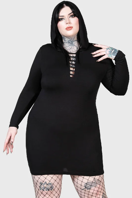 Nocturnal Queen Mini Dress [PLUS] Fashionable Pleated Mini Dress