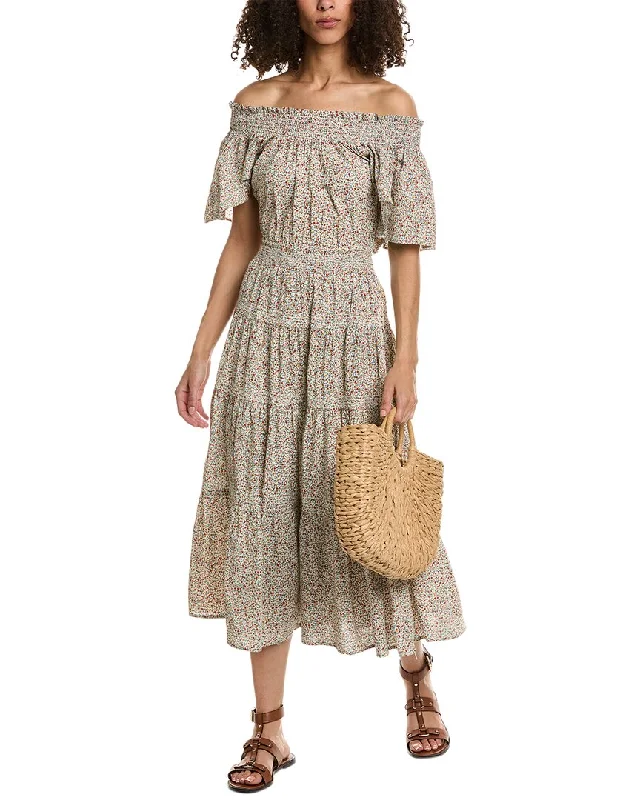 THE GREAT The Creek Maxi Dress Stylish Button-Up Maxi Dress