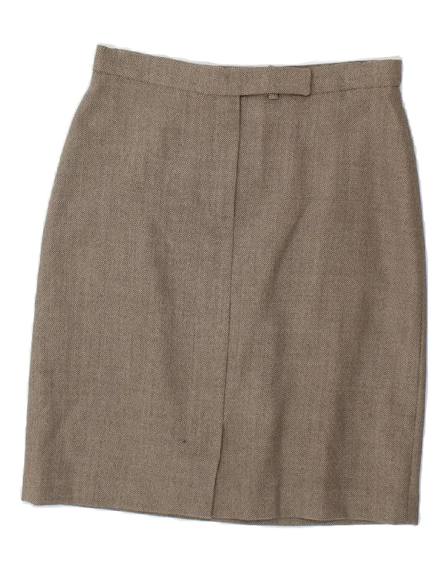 MARELLA Womens Pencil Skirt UK 10 Small W26  Grey Wool