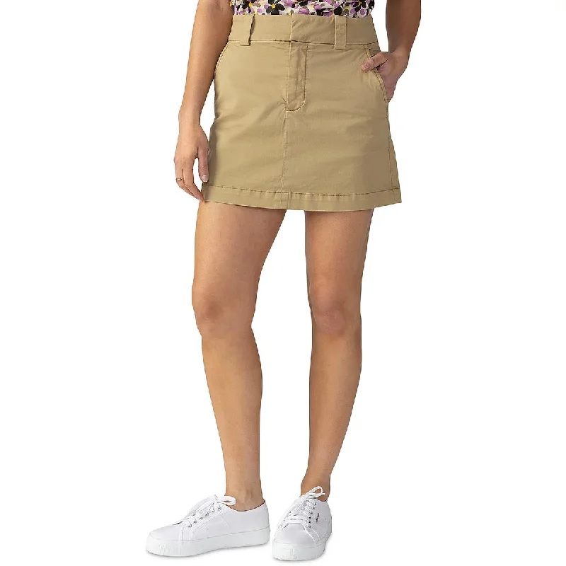 Sanctuary Womens Knit Cotton Mini Skirt