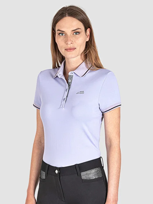 Equiline Gretig Performance Polo Shirt with Glitter Details - SALE