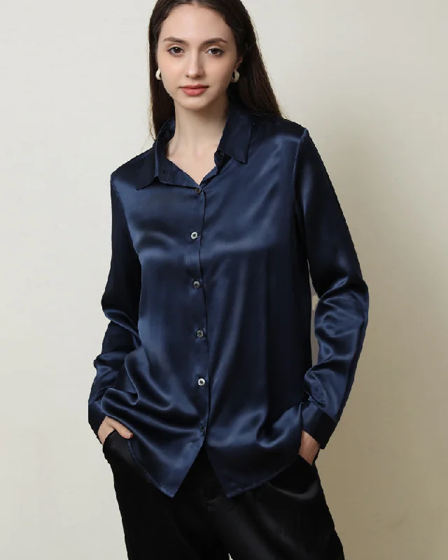 Pure Silk Shirt Blouse For Women