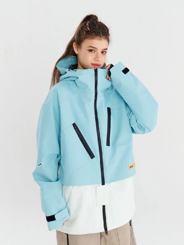 NANDN X DOLL Chic Colorblock Snow Jacket - Women's