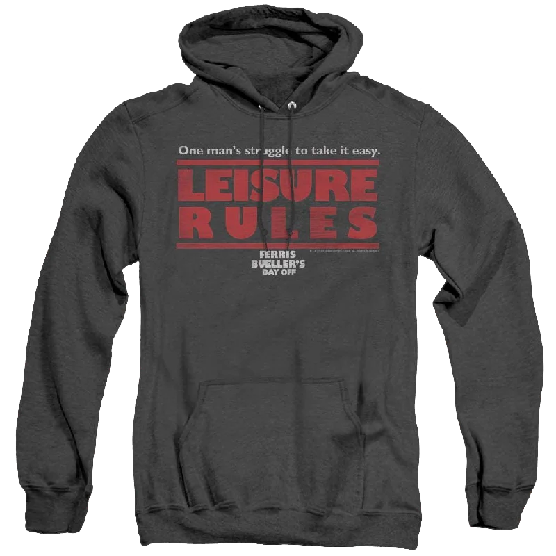 Ferris Bueller'S Day Off Leisure Rules - Heather Pullover Hoodie