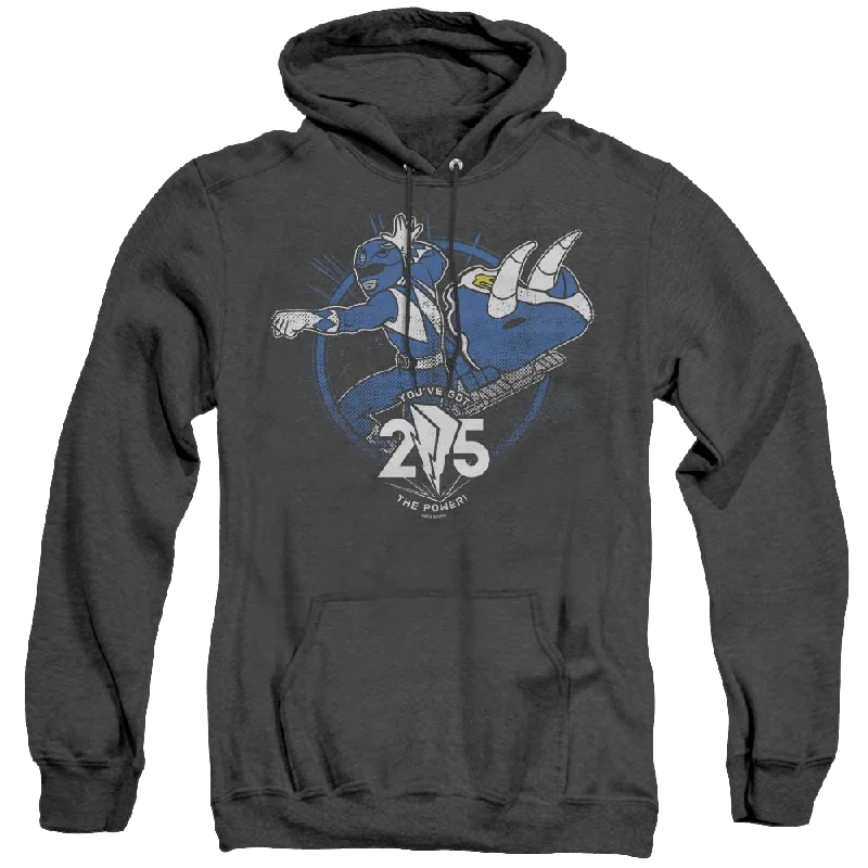 Mighty Morphin Power Rangers Blue 25 - Heather Pullover Hoodie