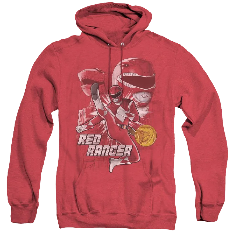 Mighty Morphin Power Rangers Red Ranger - Heather Pullover Hoodie