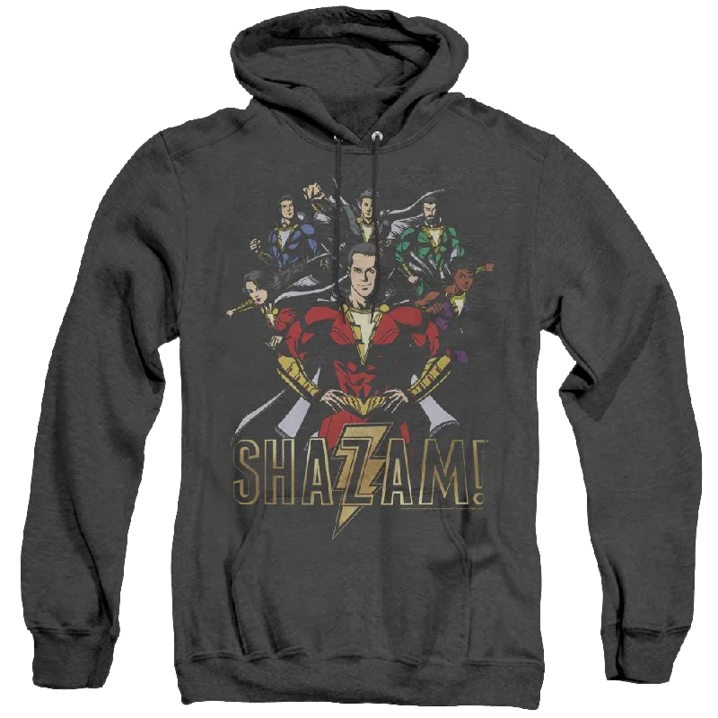 Shazam Movie Group Of Heroes - Heather Pullover Hoodie