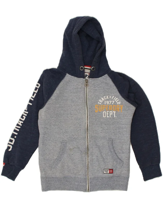 SUPERDRY Mens Graphic Zip Hoodie Sweater Large Navy Blue Colourblock Mesh Fabric Canvas Fabric Denim Fabric SUPERDRY Mens Graphic Zip Hoodie Sweater Large Navy Blue Colourblock Mesh Fabric Canvas Fabric Denim Fabric