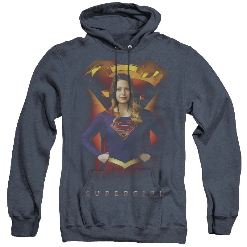 Supergirl (Tv Series) Standing Symbol - Heather Pullover Hoodie