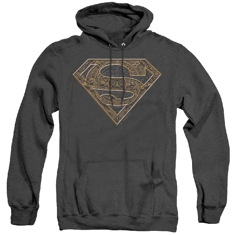 Superman Aztec Shield - Heather Pullover Hoodie