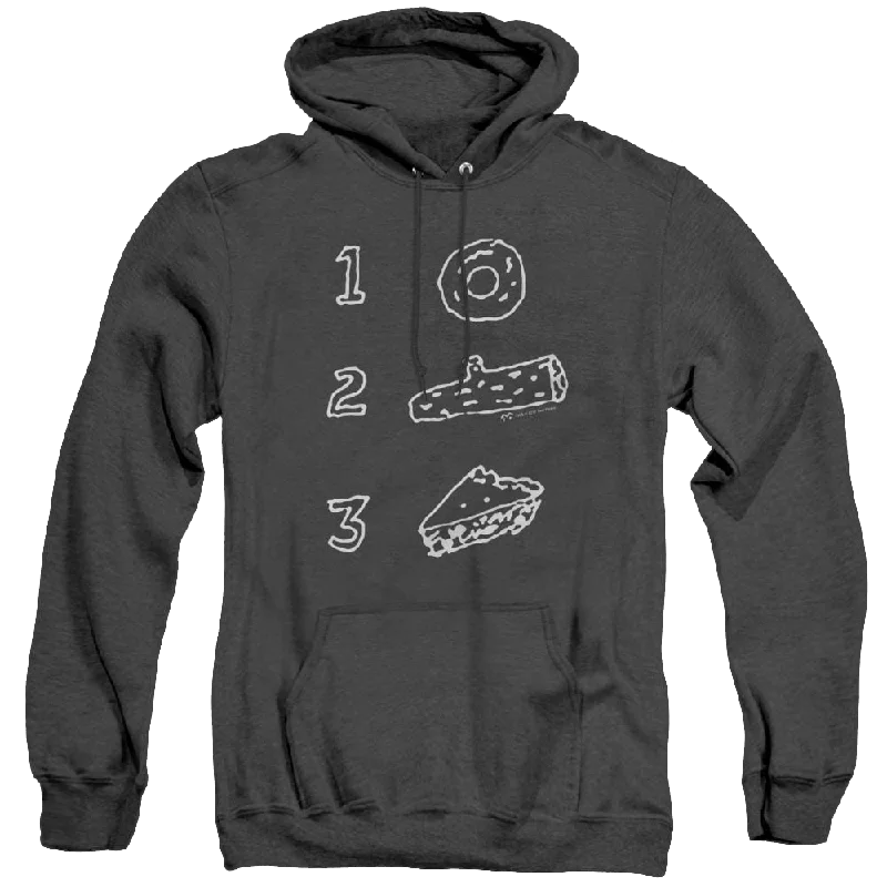 Twin Peaks Pie Log Donut - Heather Pullover Hoodie