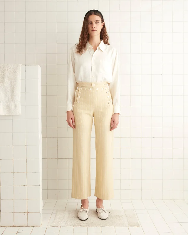 Dennis Stripe Sailor Trousers Trousers Seasonal Trendy