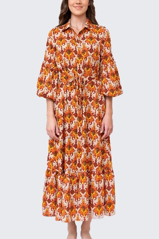 ALICE DRESS (BROWN/MULTICOLOR)