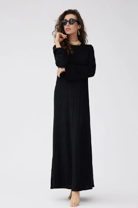 Avonia Bow Dress Black