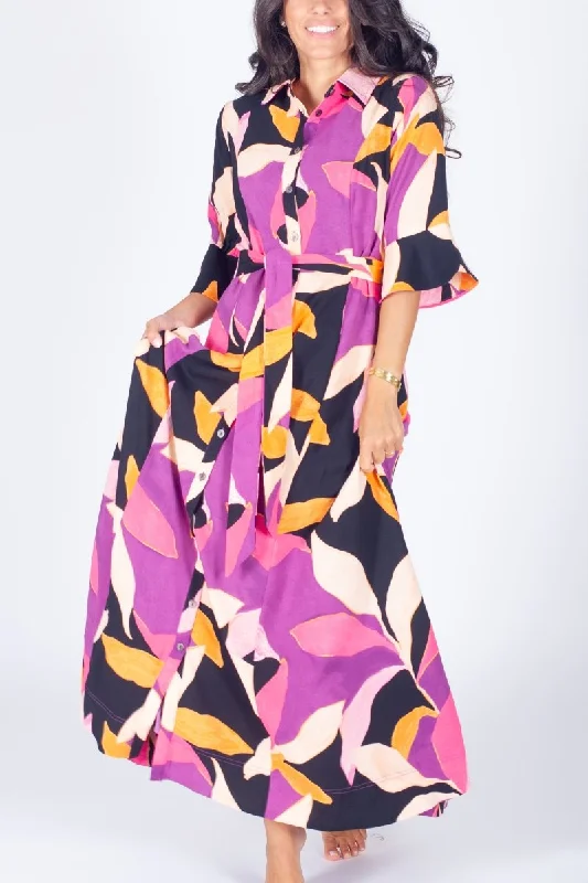 LAUREN DRESS (PINK PATTERN)